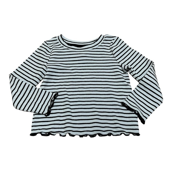 Cat & Jack Other - ❤️3/$15 NWOT Cat & Jack Black and White Striped Long Sleeve Tee- 2T